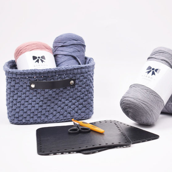 Aufbewahrungskorb mit Lederboden – Quadratisch - Groß
2