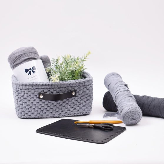 Aufbewahrungskorb mit Lederboden Rechteckig - Groß
2