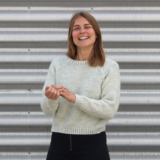Anette Pulli im Perlmuster