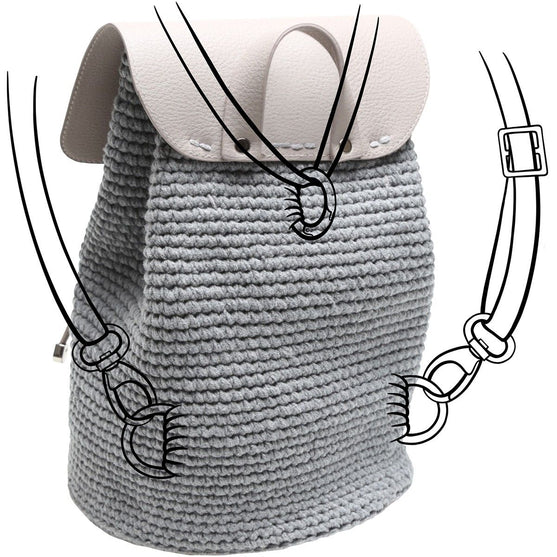 Rucksack mit rundem Boden
2