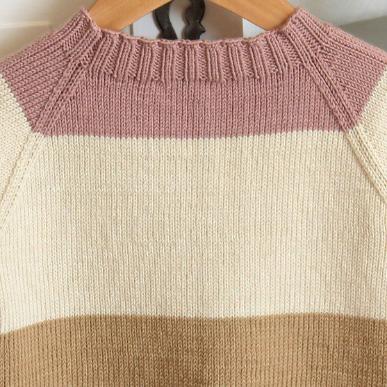 Stripe Raglan Sweater - Women
4
