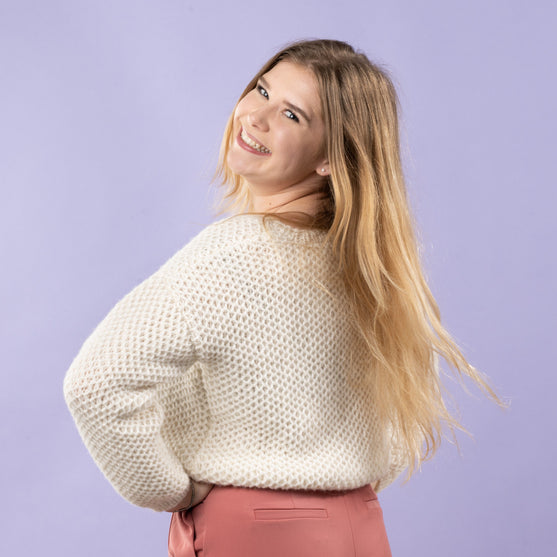 Sif - Sweater in Netzpatent
2