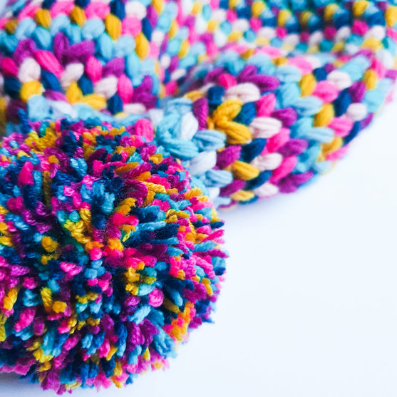 Mütze mit Flechtmuster
3