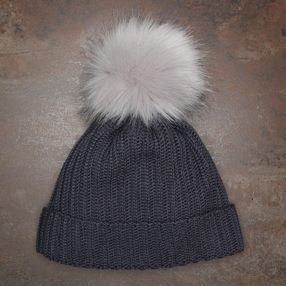 Pompom - grau, small/10 cm - Go Handmade
3