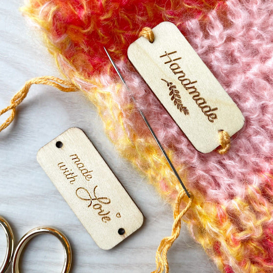 Labels aus Holz - Made With Love - Hobbii
4