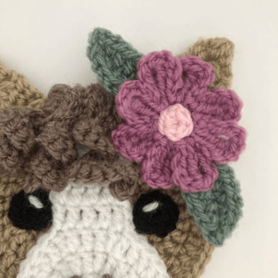 Floral Horse Head - Applikation
4