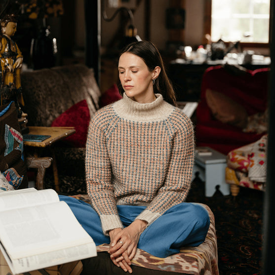 Vintage Tiles - Strukturierter Pullover
2