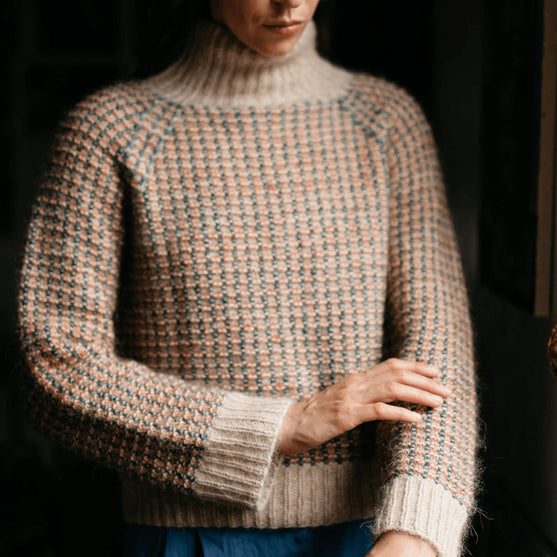 Vintage Tiles - Strukturierter Pullover
6
