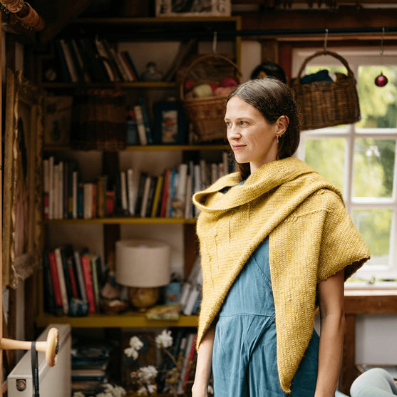 Heart of Gold - Strukturiertes Dreieckstuch
9