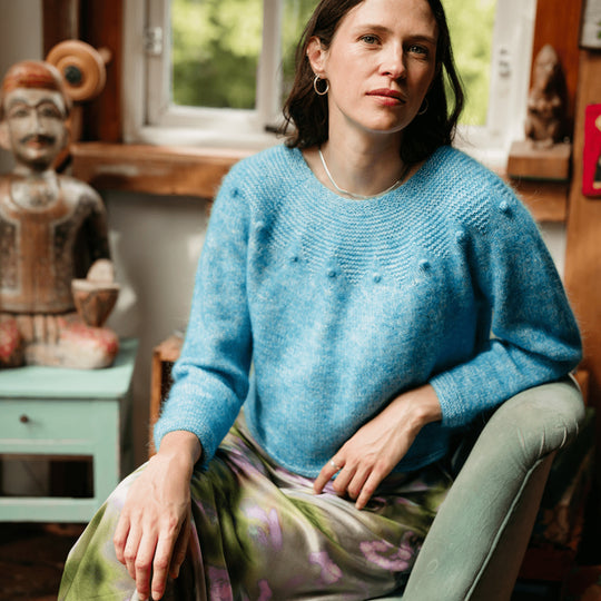Adorned Pullover - Pullover mit Krausrippen-Passe