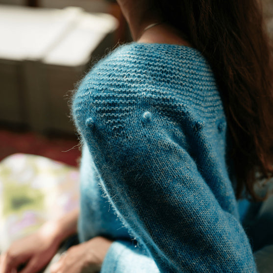 Adorned Pullover - Pullover mit Krausrippen-Passe
4