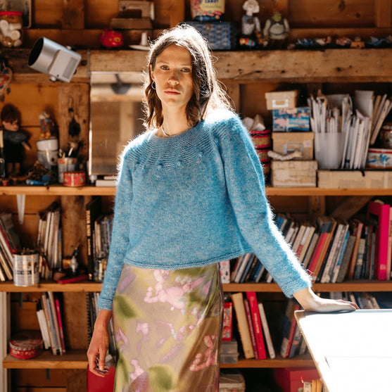 Adorned Pullover - Pullover mit Krausrippen-Passe
9