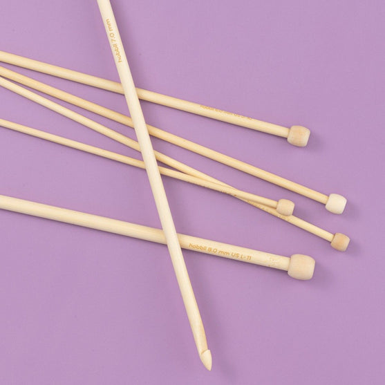 Tunesisches Häkelnadel-Set aus Bambus – 25 cm - Hobbii
6