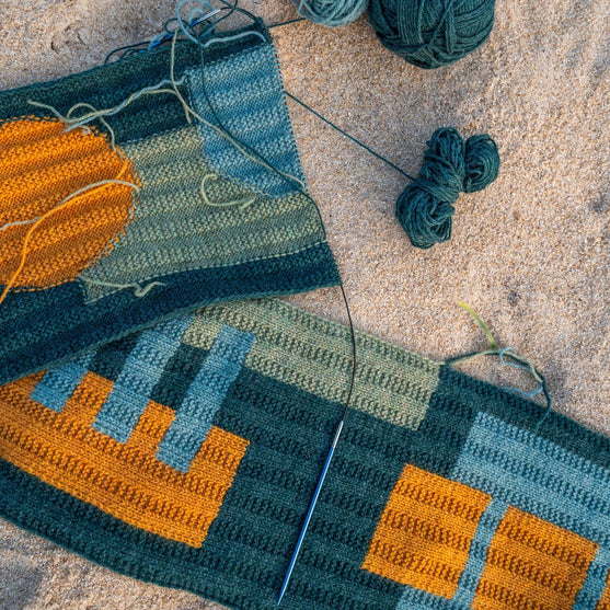 Rust & Rhythm - Schal - Strickset
4