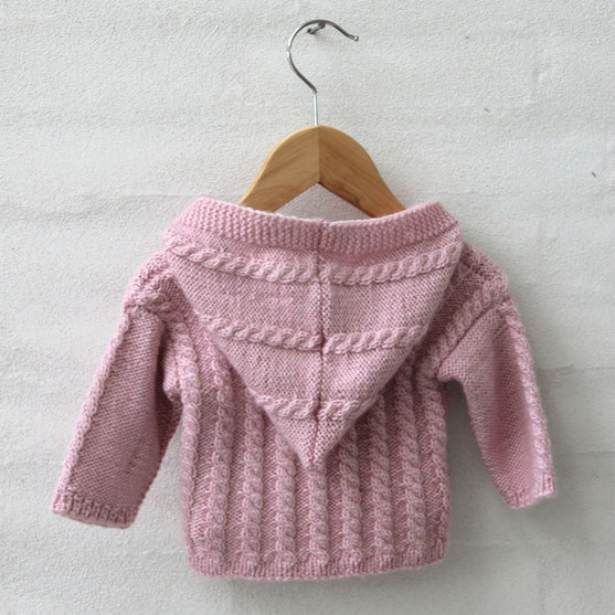 Kapuzenjacke mit Zopfmuster - Baby
2