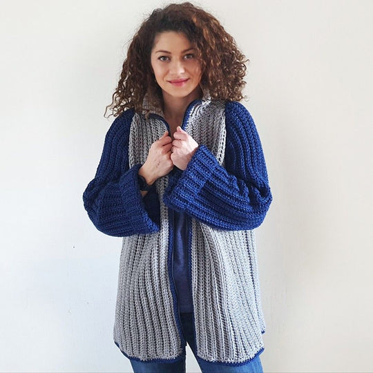 Glitter Reißverschluss Jacke