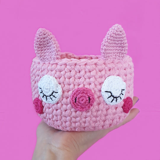 Kawaii Schweinchen - Korb
