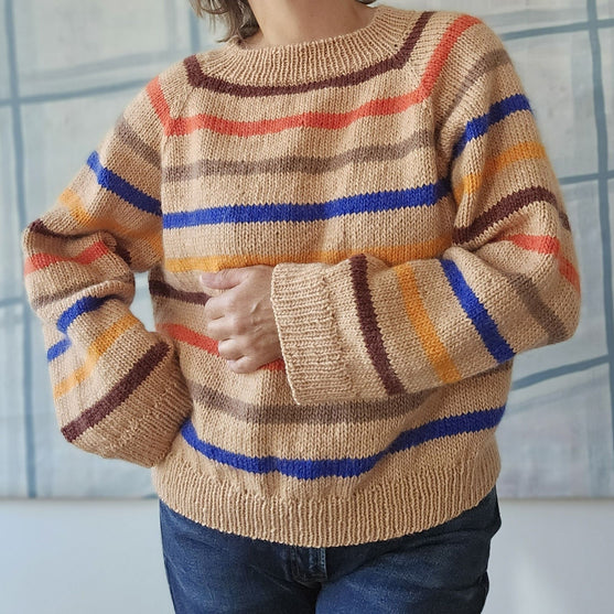 Vandrette Linjer - Pullover
3