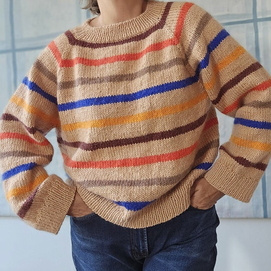 Vandrette Linjer - Pullover
2