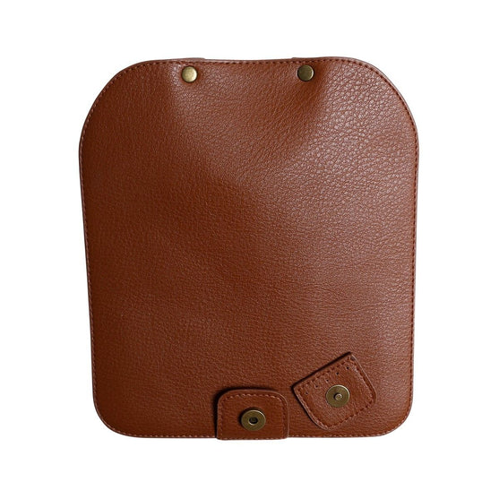 Taschenklappe mit Magnetknopf - Braun/Bronze - Go Handmade
6