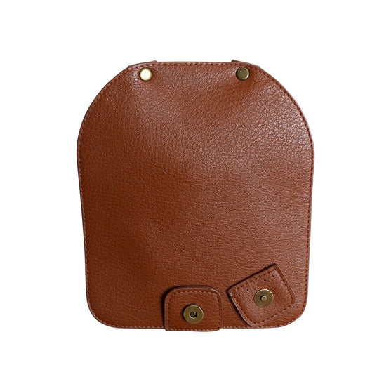 Taschenklappe mit Magnetknopf - Braun/Bronze - Go Handmade
5
