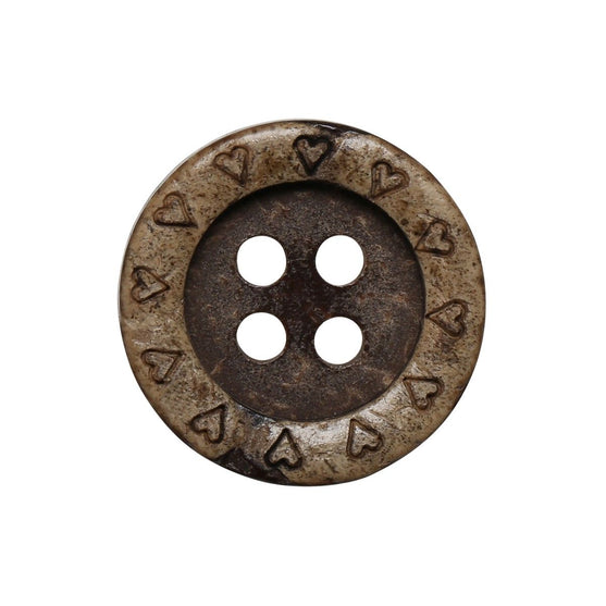 Kokos Knöpfe - Herzen - Go Handmade
3