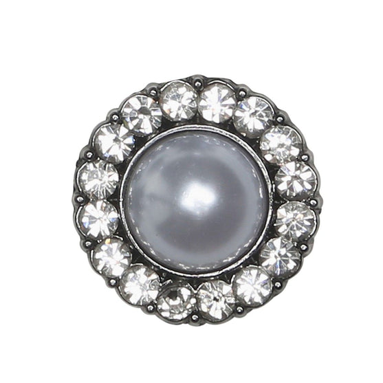 Perlenknöpfe mit Stein - Schwarz - Mehrere Größen - Go Handmade
3