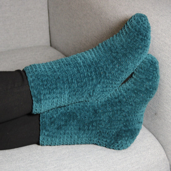 Sofasocken - Gehäkelte Socken
3