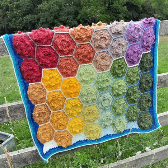 Hexagon Flowers - Decke