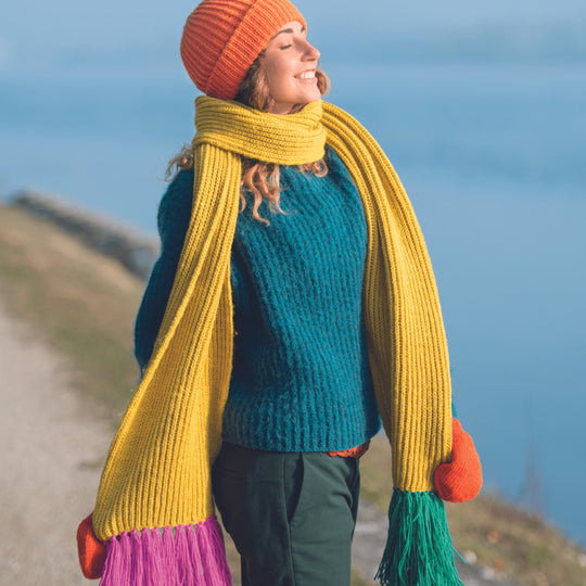 Brioche Hat and Scarf