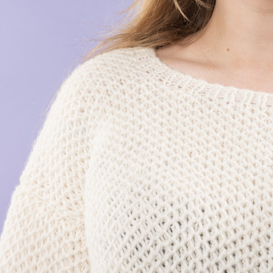 Sif - Sweater in Netzpatent
4