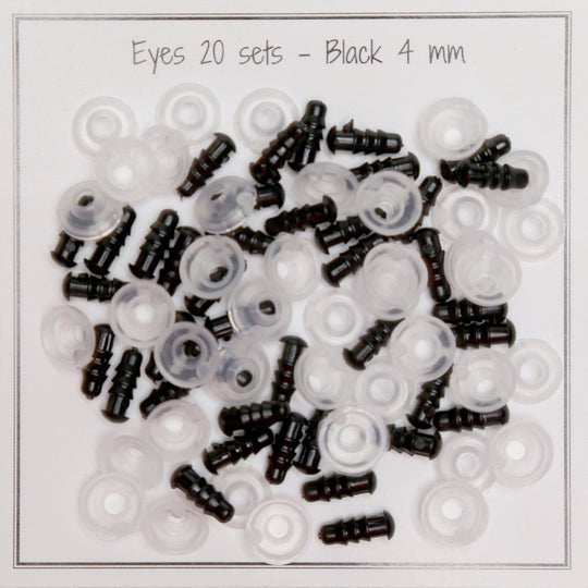 Sicherheitsaugen - 4 mm - Go Handmade
