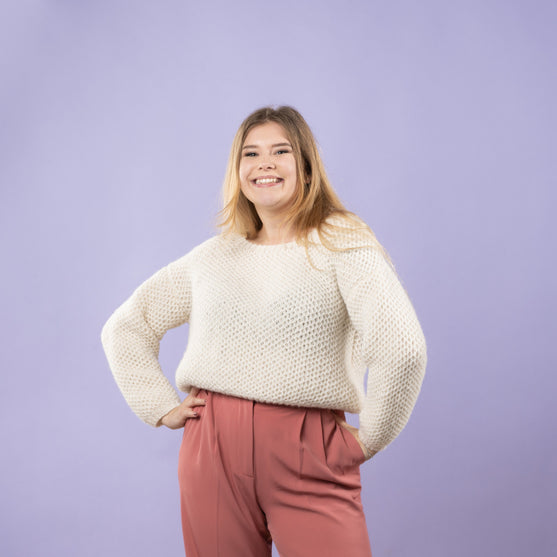 Sif - Sweater in Netzpatent
6