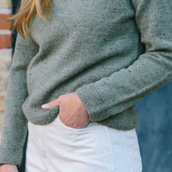 Mette Tweed - Topdown Pullover
3