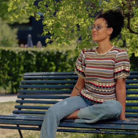 453-02 Friis Kurzarpullover
2