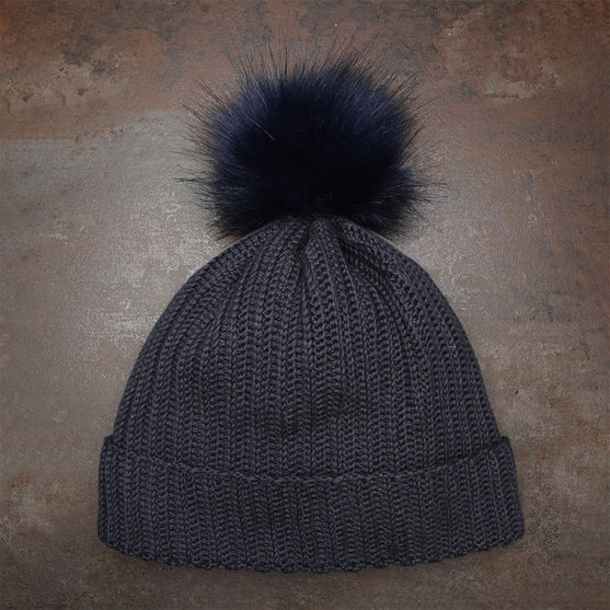 Bommelquast - Dunkelblau - Go Handmade
3