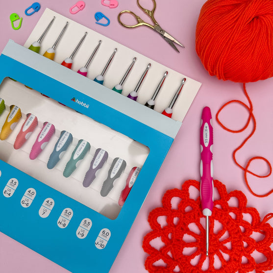 Duo Touch Häkelnadel Set - 9 Größen - Hobbii
5