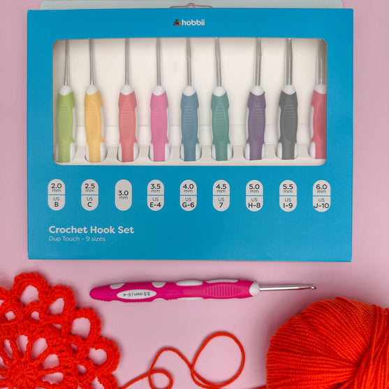 Duo Touch Häkelnadel Set - 9 Größen - Hobbii
6