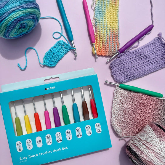 Easy Touch Häkelnadelset - 9 Größen - Hobbii
15