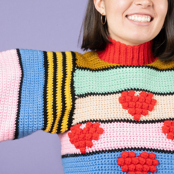 Heart on Crop - Sweater
7