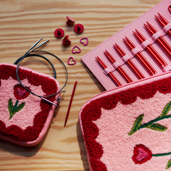 Stellar austauschbares Rundstricknadel-Set – Carnelian (Limited edition) - Hobbii
5