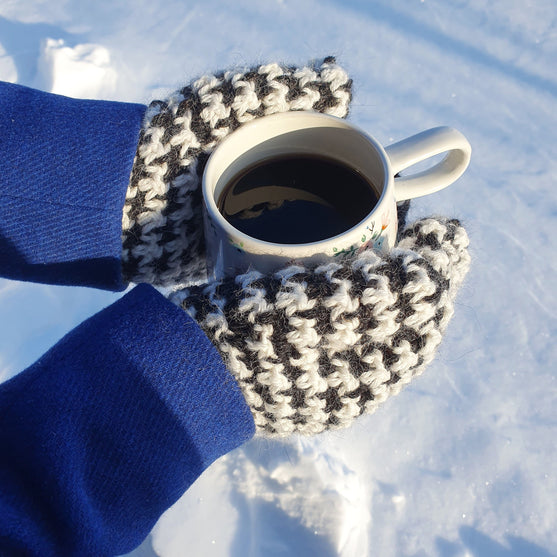 Houndstooth Harmony - Fäustlinge
3