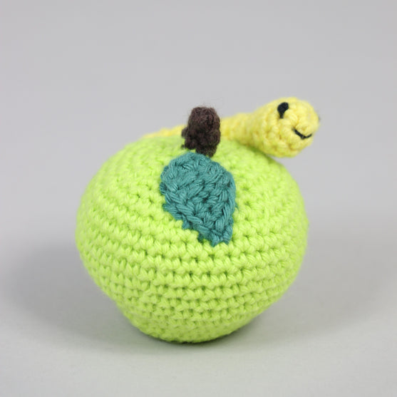 Apfel mit Wurm
2