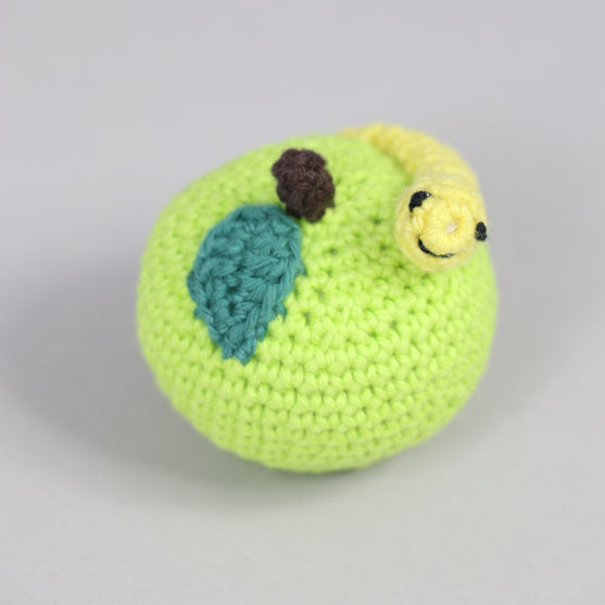 Apfel mit Wurm
3