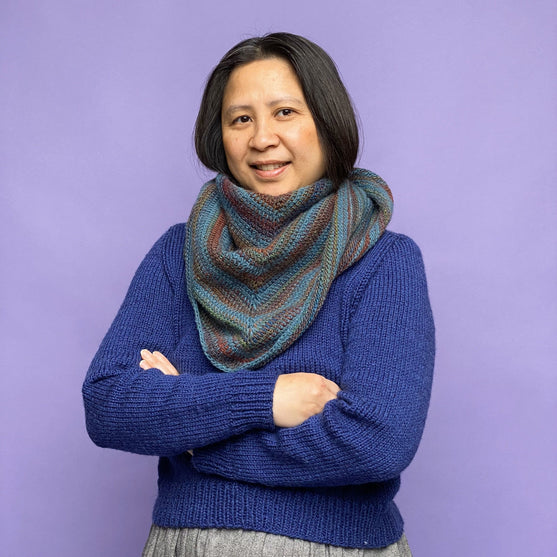 Jasmin - Tuch in tunesischer Häkeltechnik
6