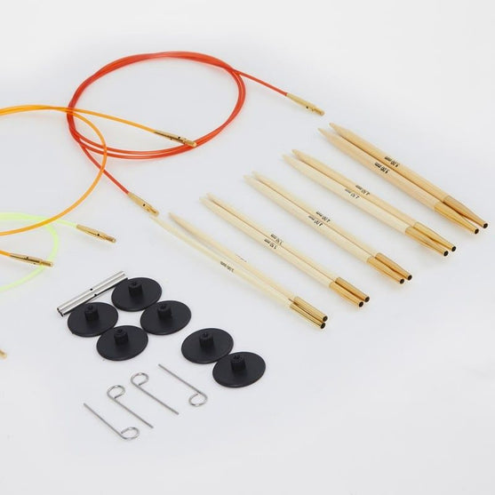 Bamboo Austauschbare Rundstricknadel Anfänger Set - KnitPro
4
