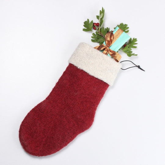 Gefilzte Weihnachtssocke
