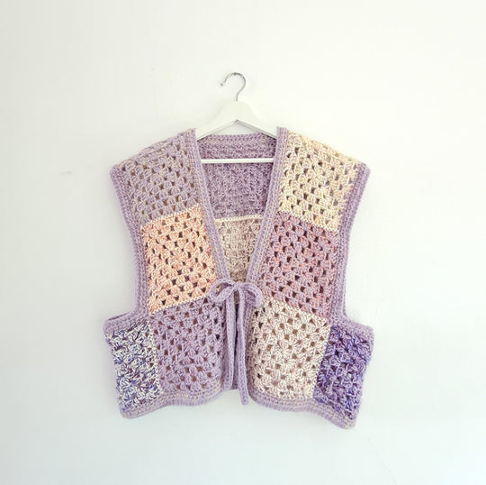 Lavender - Granny Square Weste