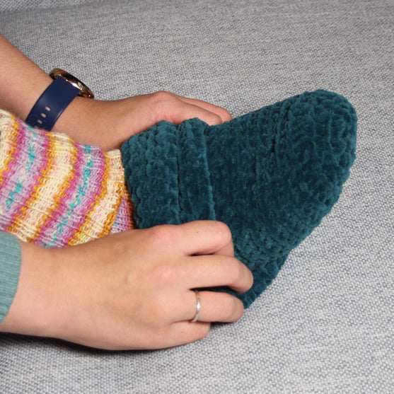 Sofasocken - Gehäkelte Socken
5