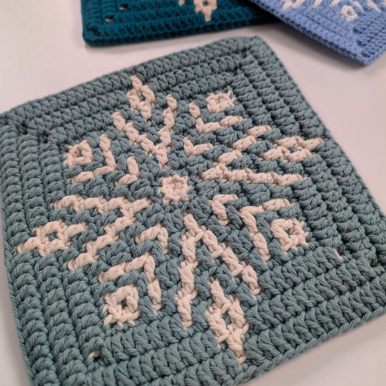 Ice Blossom - Mosaikquadrat
4